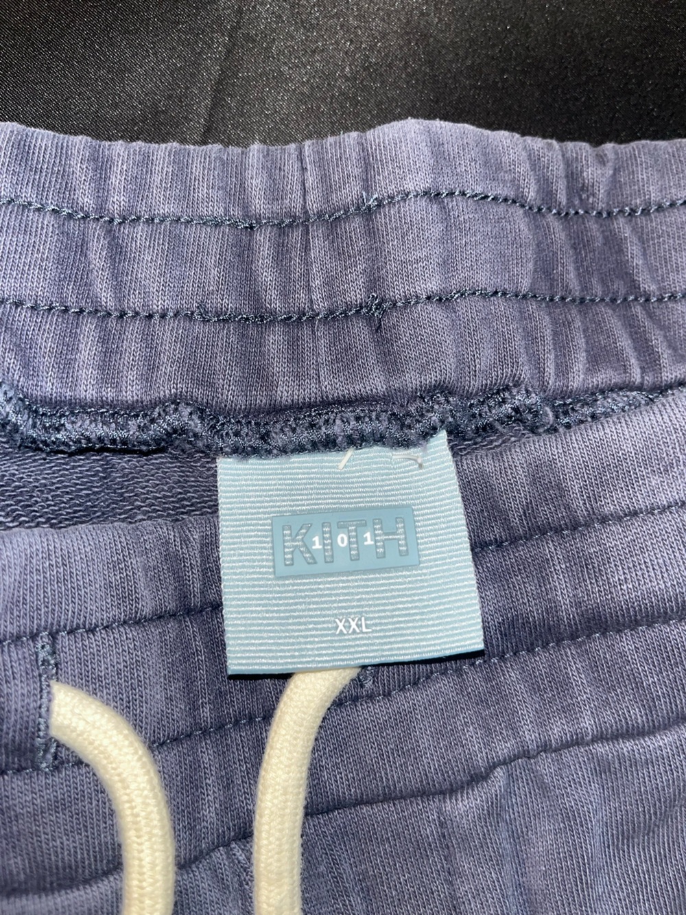 Kith Navy Ribbed Drawstring Shorts - Picture 2 of 2